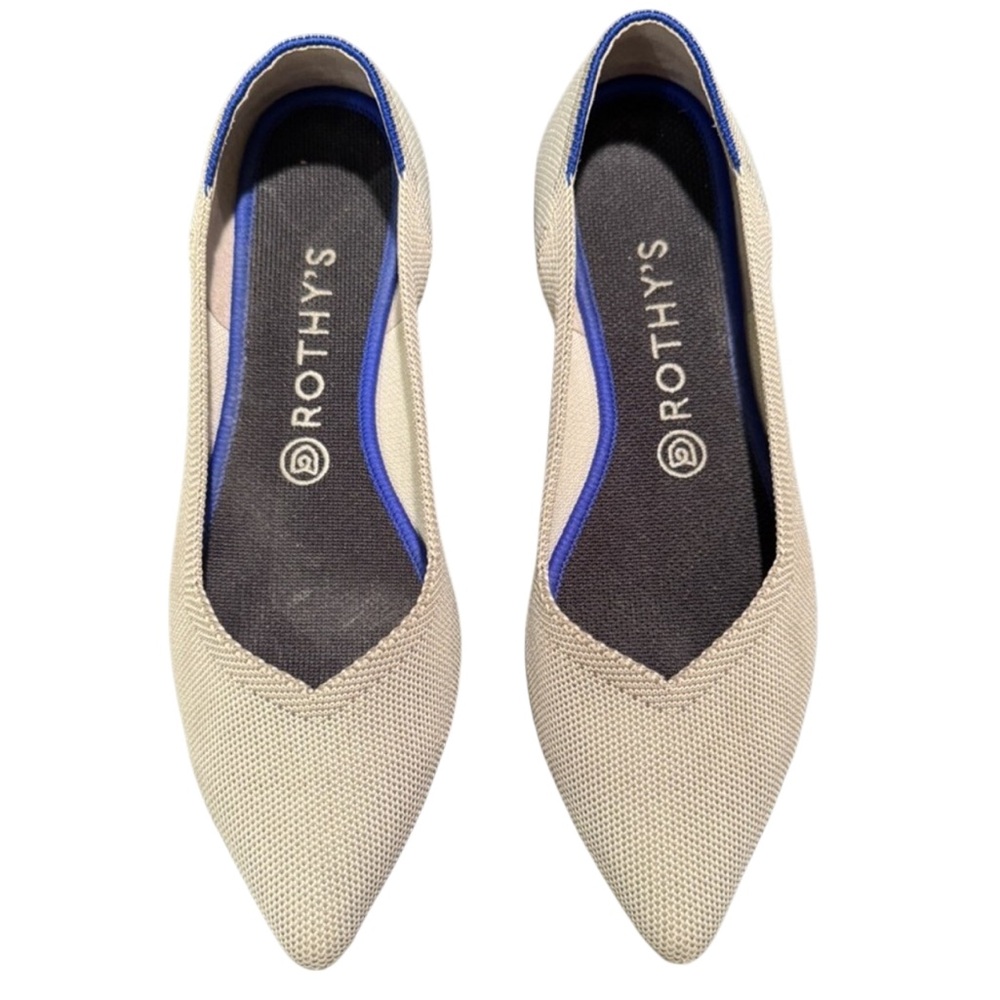 Rothy's Point Ballet Flat Gray10